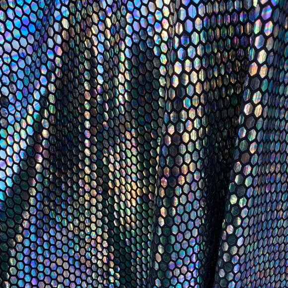 Unicorn high quality Holographic Hexagon Sequin Cape - Picture 2 of 2